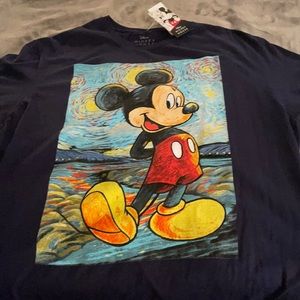 NWT Size L (Mens/unisex) Navy Mickey Tshirt (official Disney)